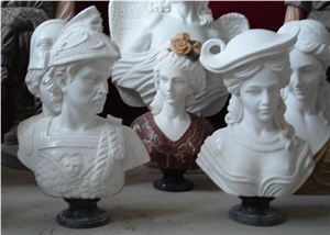 White Marble Bust