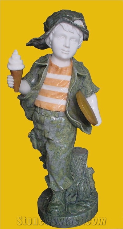 Marble Children Statue,Sculpture