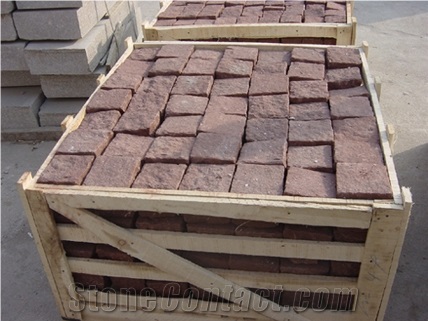 Red Granite Cobble Stone,Paving Stones