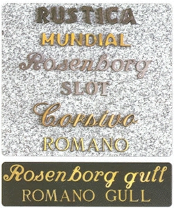 Bronze Letters