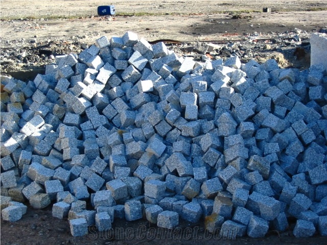 Grey Granite Bricks, Stonework Cubestone