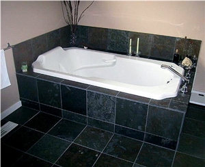 Slate Tile-bath Design