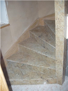 Yellow Granite Stairs and Steps