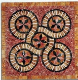 Travertine Mosaic Medallion