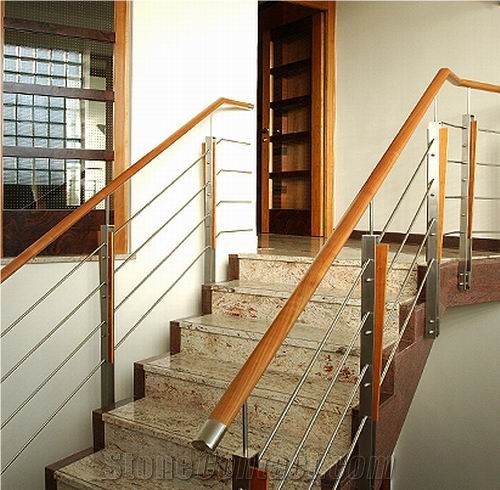Imperial Gold Granite Stairs and Steps