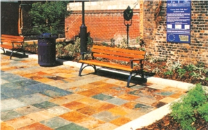 Multicolor Slate Pavement