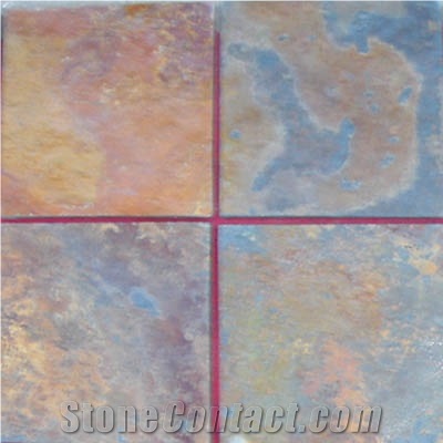 Peacock Slate Tile