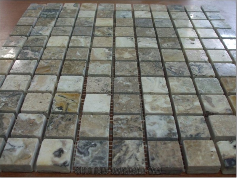 Brown Travertine Mosaic
