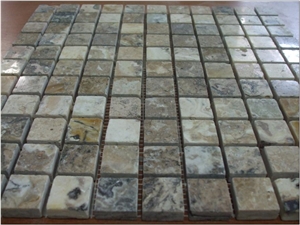 Brown Travertine Mosaic