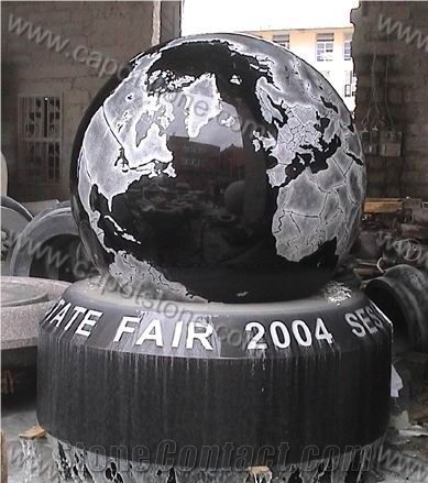 Rolling Ball Water Fountain, Globe Water Fountain