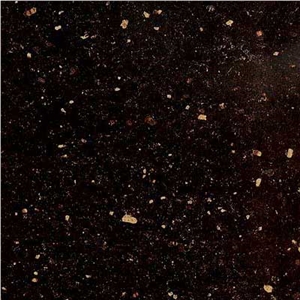 Granite Black Galaxy Slabs & Tiles, India Black Granite