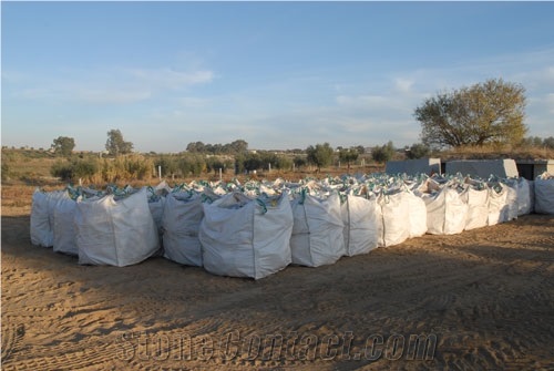 Machined Gris Badajoz Granite Cobbles