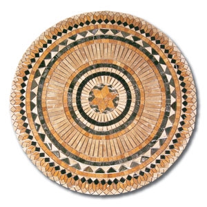 Travertine Mosaic Medallions - 042