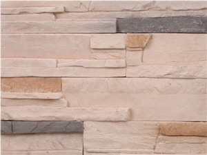 Easy-fit Ledgestone PAS-T8019, Pink Sandstone Cultured Stone
