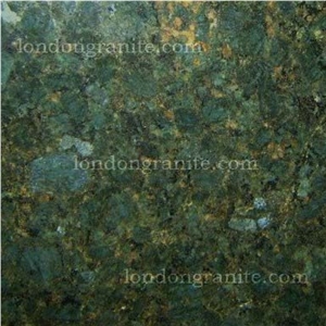 Green Peacock Granite Slabs & Tiles, Brazil Green Granite