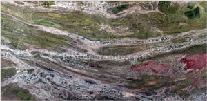 Verde Cactus Granite Slabs & Tiles, Brazil Green Granite