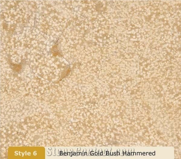 Benjamin Gold Limestone Slabs & Tiles Bush Hammered, Israel Yellow Limestone