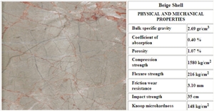 Shell Beige Marble Slabs & Tiles, Turkey Beige Marble
