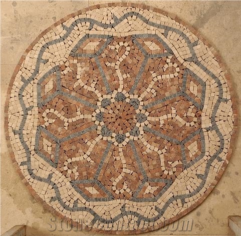 Travertine Mosaic Medallions