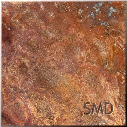 Red Dark Travertine Slabs & Tiles