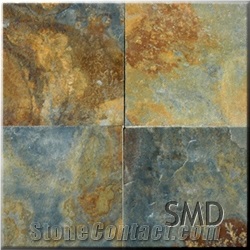 China Multicolor Slate Slabs & Tiles