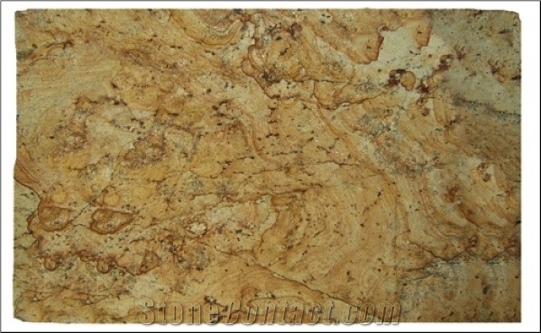 Golden Rustic Granite Slabs & Tiles, Brazil Yellow Granite