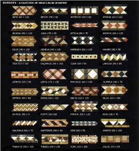 Natural Stone Mosaic Borders
