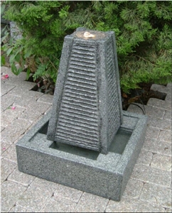 Grey Granite Garden Lantern