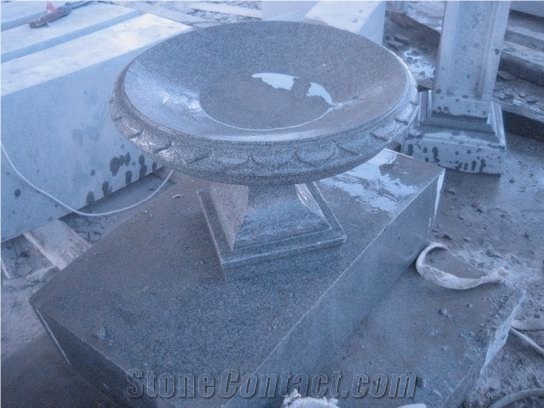 Grey Granite Flower Pots