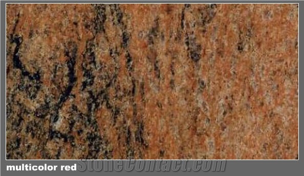 Multicolor Red Granite Slabs & Tiles, India Red Granite