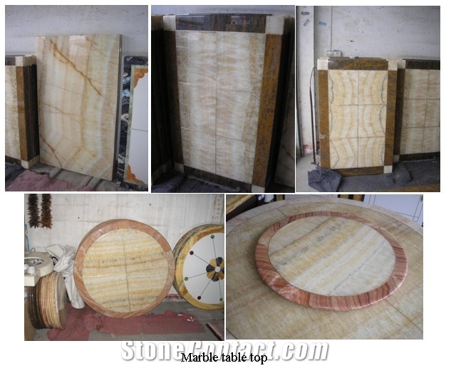 Onyx and Marble Table Tops