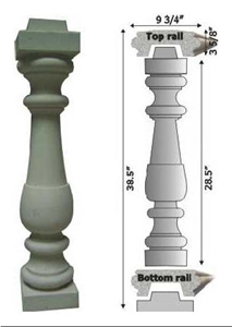 White Marble Balustrade