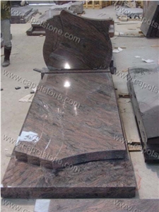 Multicolor Red Granite Headstone,Monument