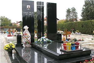 Desert Black Granite Family Grave-stones - over 60 Per Year