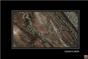 Ocean Flower Granite Slabs & Tiles, Brazil Green Granite Ocean Flower Granite Slabs & Tiles, Brazil Green Granite