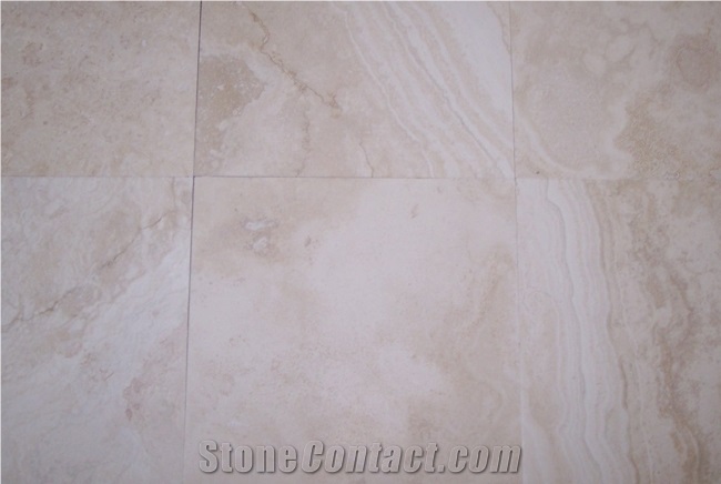 Navona Travertine Light, Filled & Honed Tiles, Turkey Navona Travertine Tiles