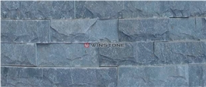 China Grey Slate Mushroom Stone Wall Panel Wsc-010