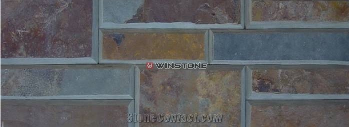 Multicolor Slate Wall Covering Wsc-020