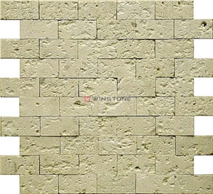 Yellow Sandstone Brick Mosaic Wsm-010
