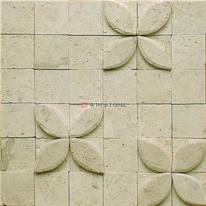 Beige Sandstone Wall Mosaic Wsm-012 Beige Sandstone Wall Mosaic Wsm-012