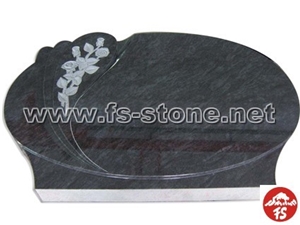 Blue Granite Headstone