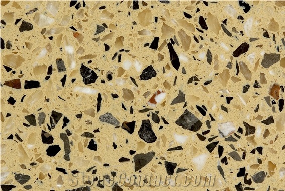 YR0817 Botticino Coffee Star Artificial Marble