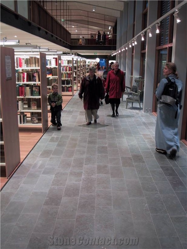 Honed Light Gray Borghamn Limestone, Grabrun Borghamn Limestone Slabs