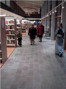 Honed Light Gray Borghamn Limestone, Grabrun Borghamn Limestone Slabs
