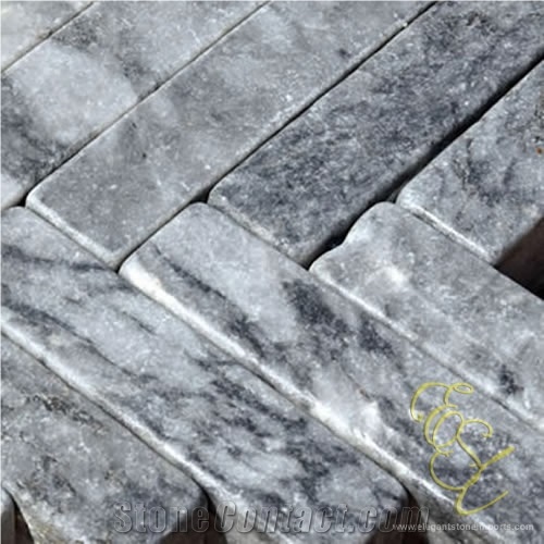 Chiseled, Tumbled - Afyon Tiger Skin Marble