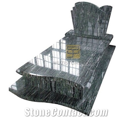 Sea Wave Green Granite Monuments, Tombstones