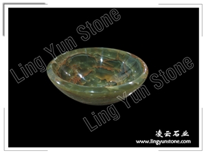 Dark Green Onyx Basin,Sink