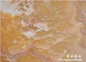 Orange Bojnord Onyx Slabs & Tiles, Iran Yellow Onyx Orange Bojnord Onyx Slabs & Tiles, Iran Yellow Onyx