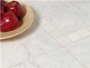 Caria White Marble Tiles - Tumbled Caria White Marble Tiles - Tumbled