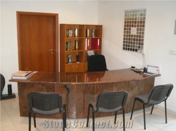 Multicolor Red Table Top
